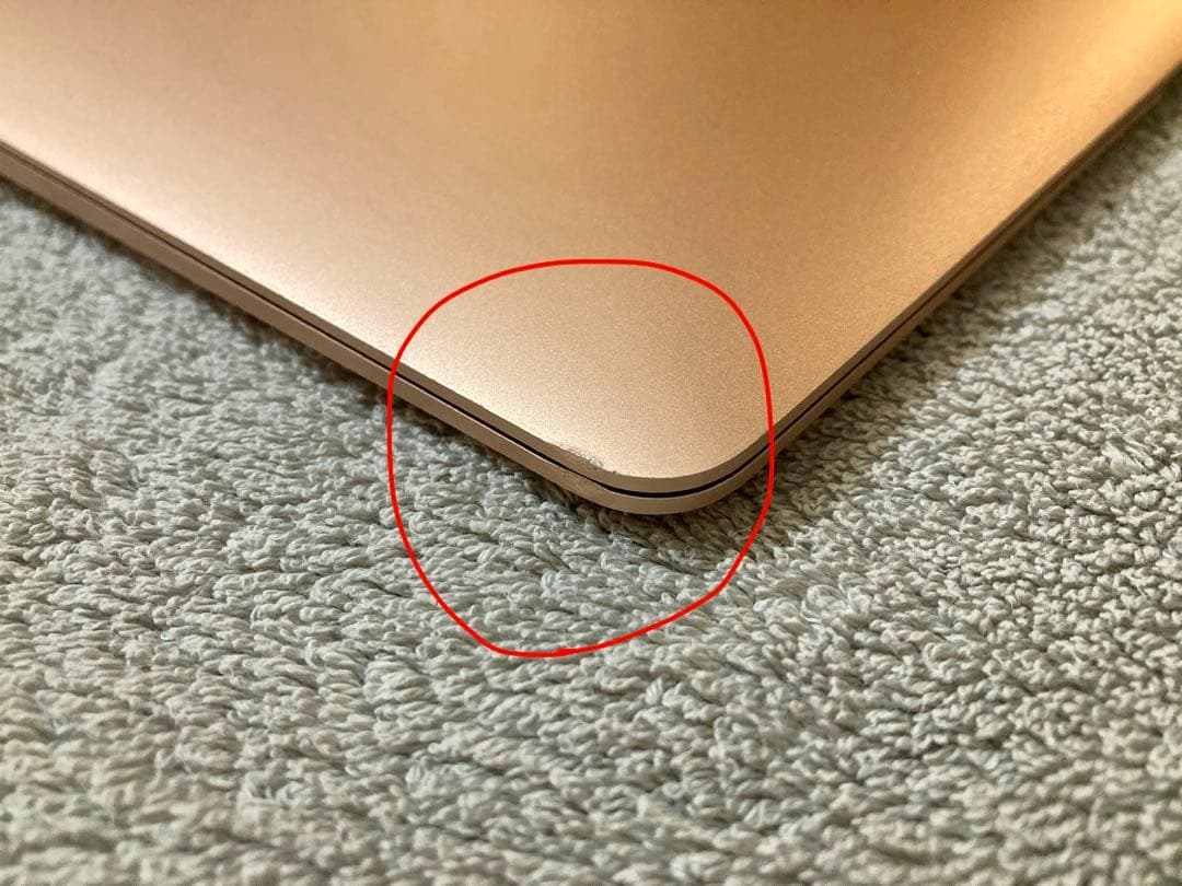 【液晶映りOK】M1 MacBookAirゴールドジャンク外装美品（1/17まで