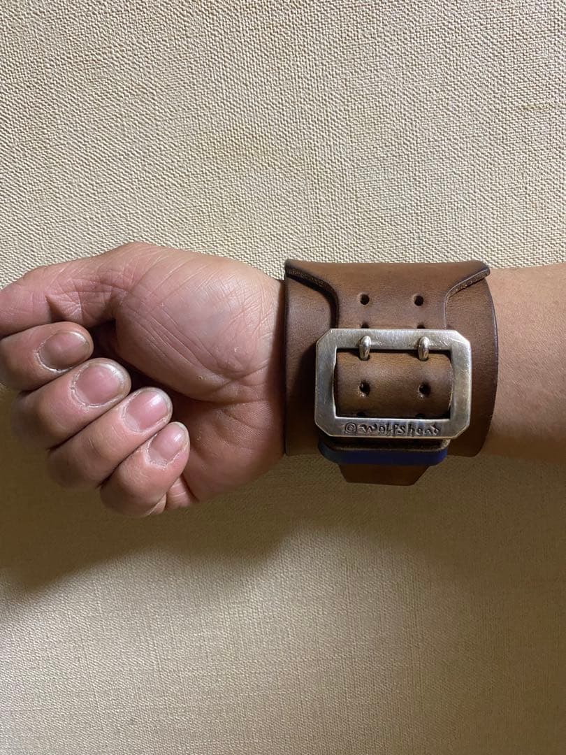 WOLF'S HEAD 70mm シルバーバックルカスタム　2000年代初期