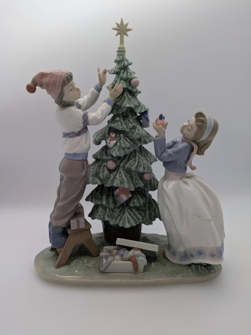 #15235　リヤドロLLADRO　クリスマス　ツリーを飾ろう