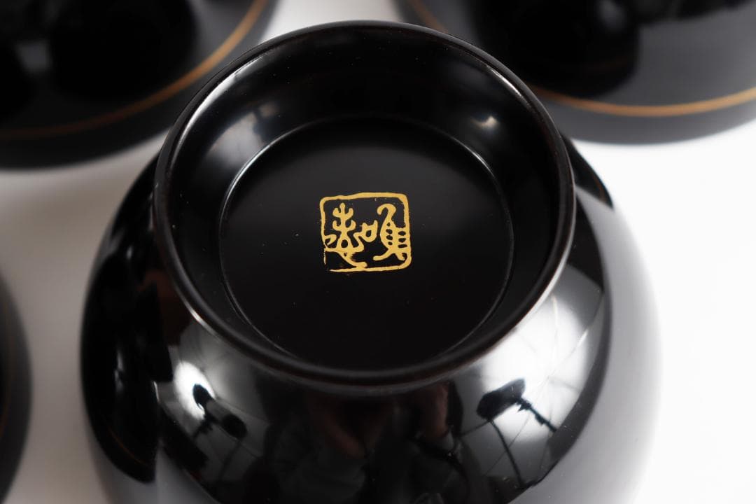 輪島塗 忍紋 吸物椀 井波唯志 五客