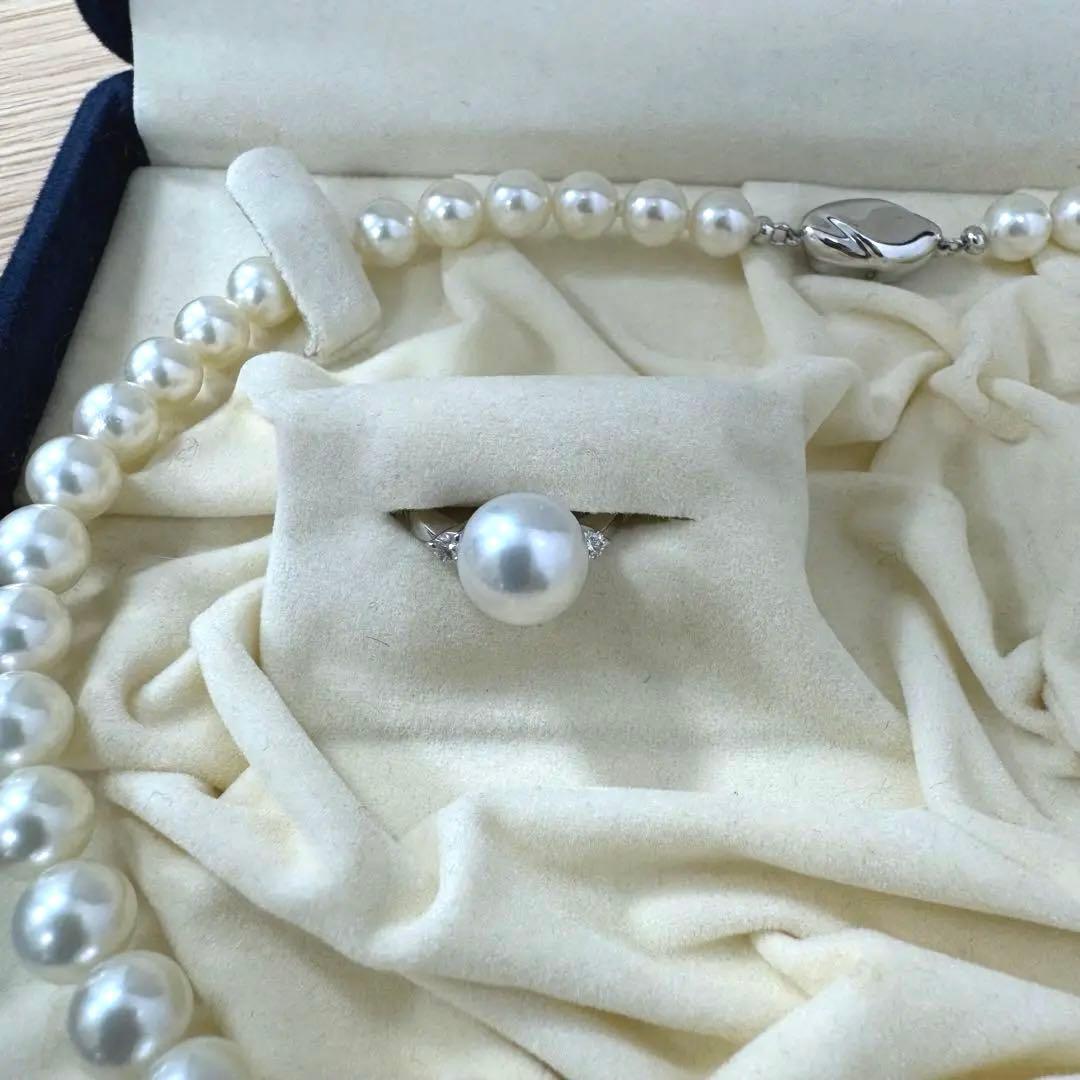 k14wgイヤリング,pt900リング,パールネックレス　美品　金プラチナ上昇中