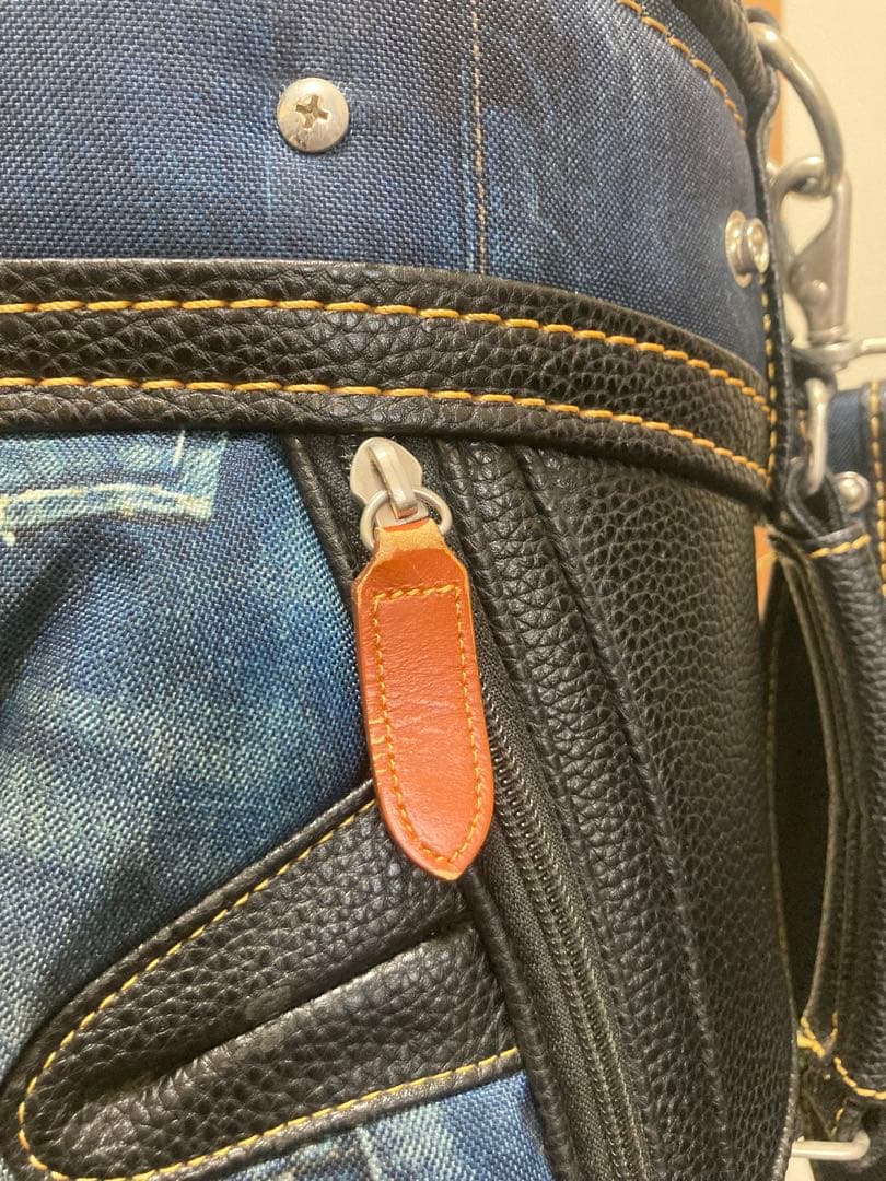 【しん】EDWIN GOLF デニム風キャディ• サブ•ボストンバッグ3点