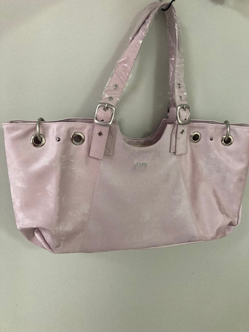 hieta 薄紫 サテン トートバッグ
