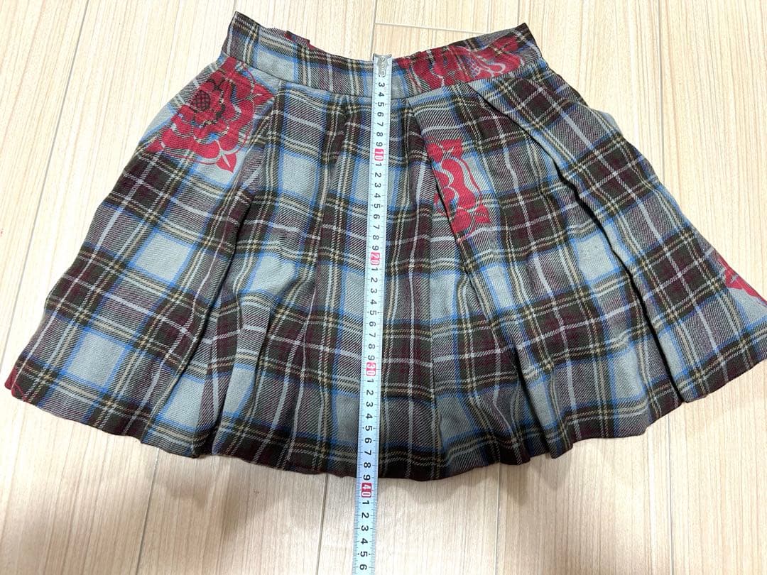 Vivienne Westwood ヴィヴィアン チェック 花柄 バラ スカート