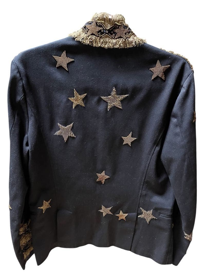 激レア　未使用級　VALENTINO ナポレオンジャケット　星型刺繍　フリンジ