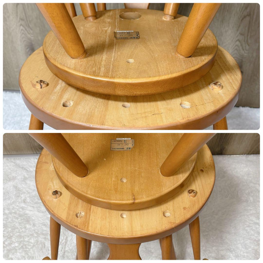 極美品　飛騨産業　回転椅子 ダイニングチェア 2脚セット　送料込み