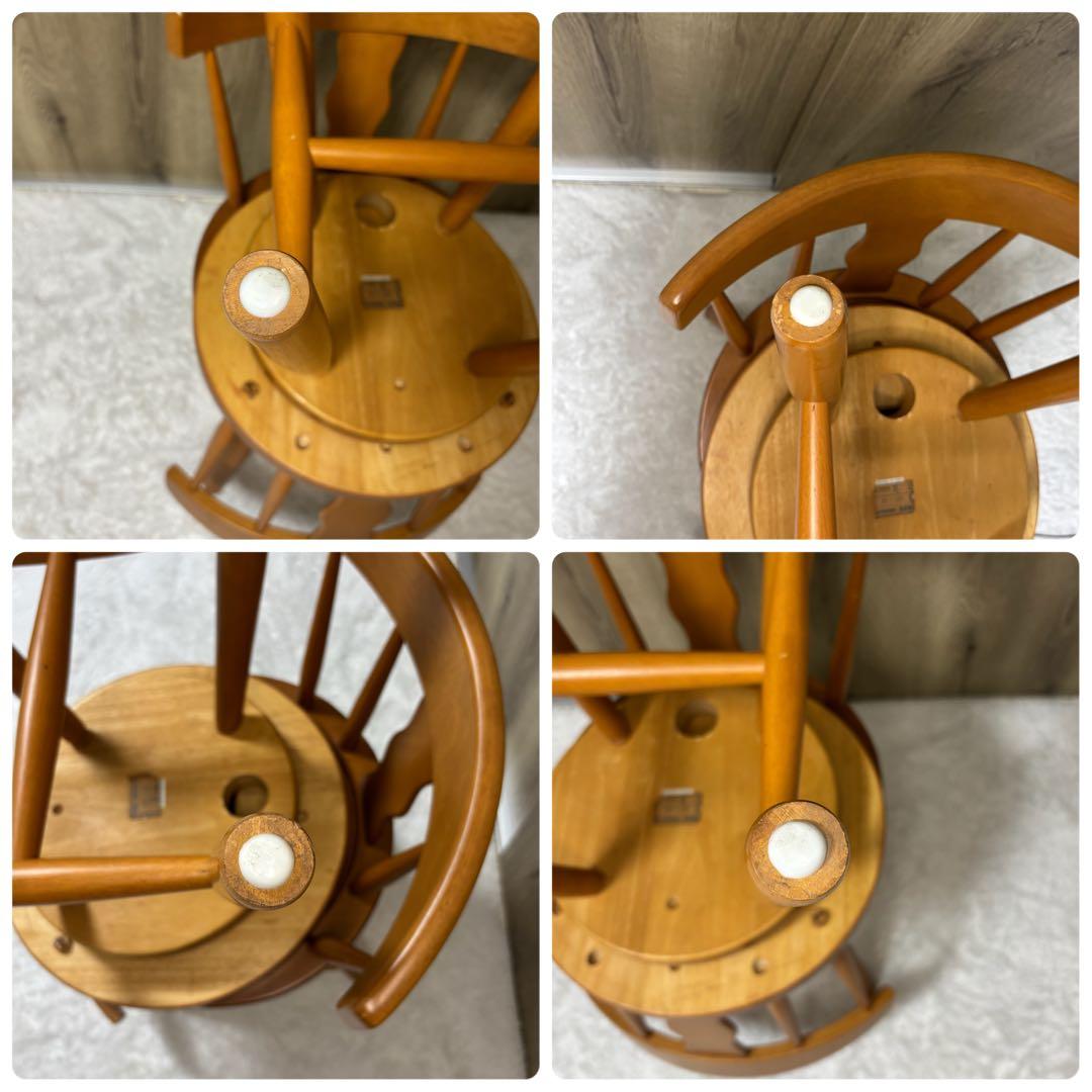 極美品　飛騨産業　回転椅子 ダイニングチェア 2脚セット　送料込み