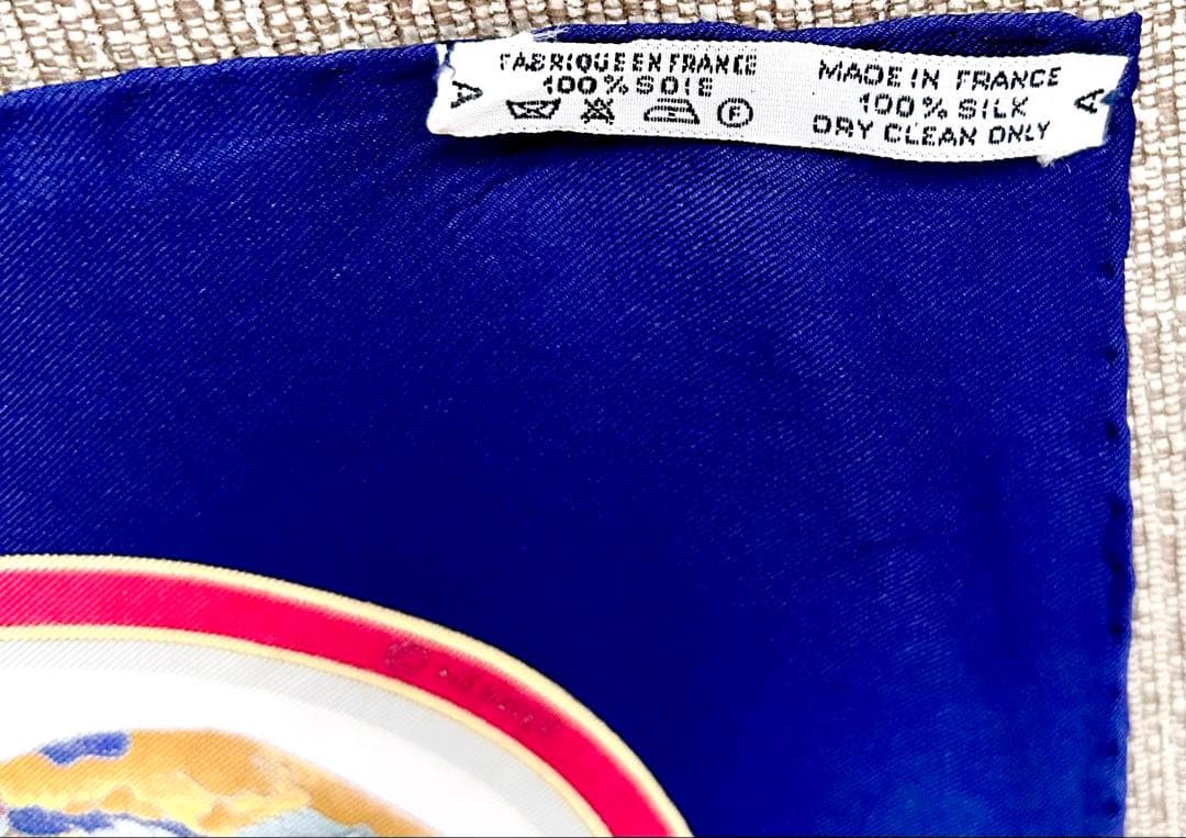 美品 HERMES エルメス☆カレ90香水ボトルデザイン シルクスカーフ