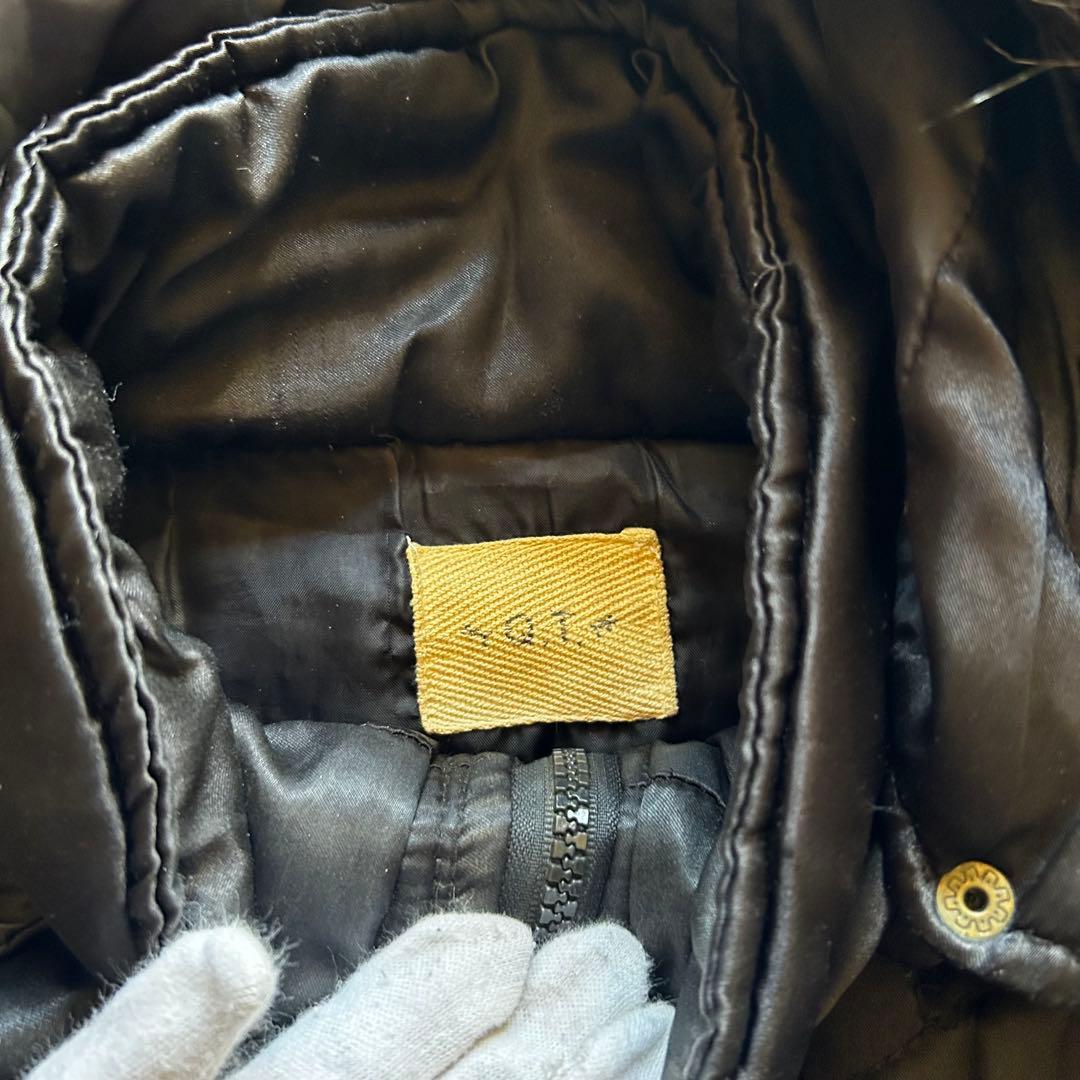 ジャケット・アウター grunge hood fur down jacket y2k black