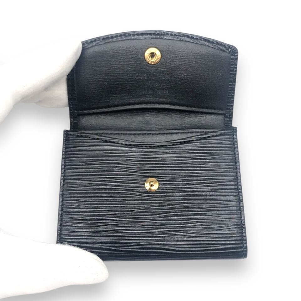 【美品】ルイヴィトン エピ ポルトモネ サーンプル ケース ブラック