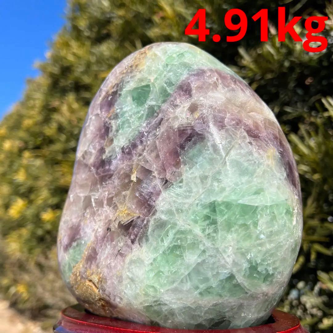 ✳️存在際立つ素敵なフローライト原石✨レインボー フローライト 原石 天然石 置物