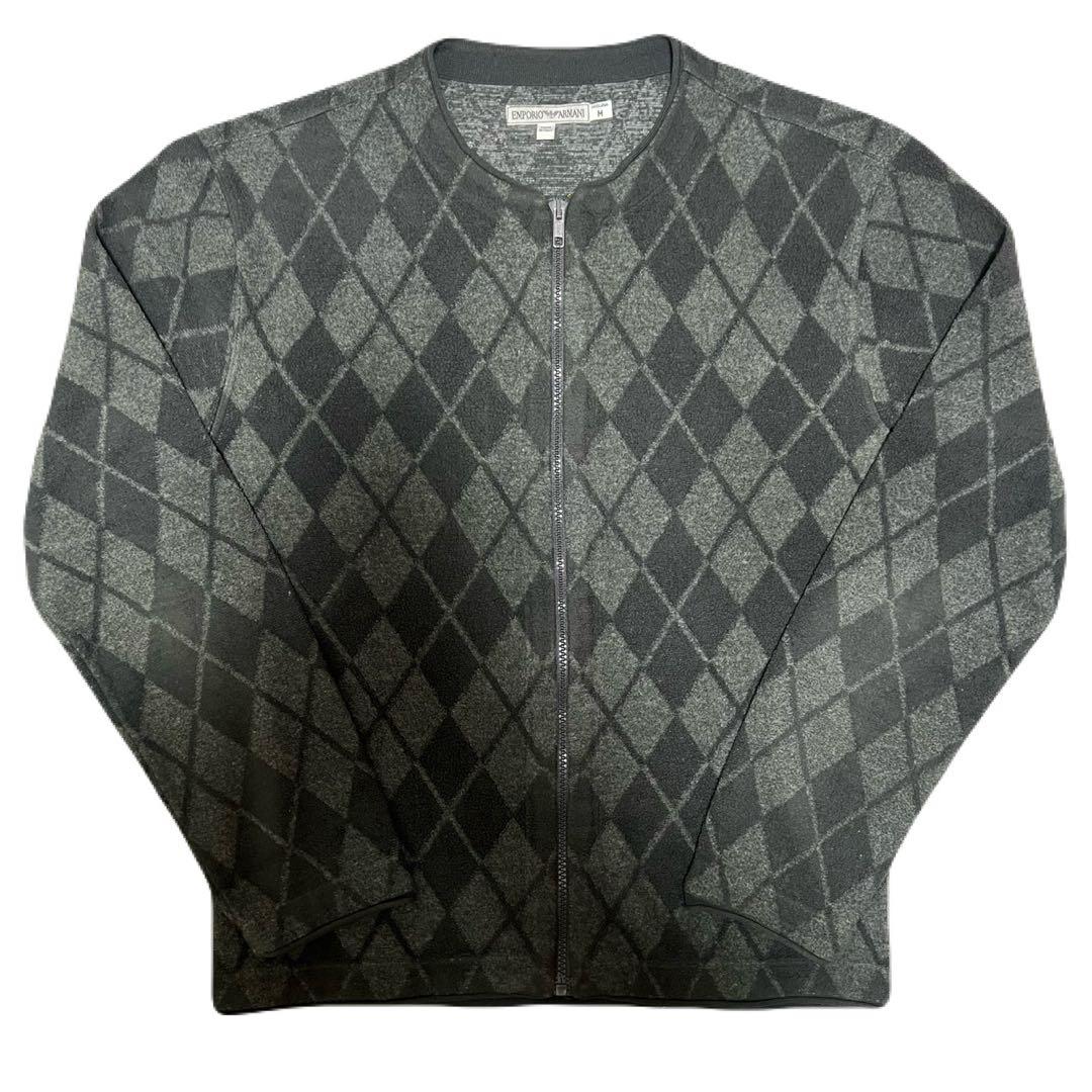 エンポリオアルマーニ　アーカイブ　フリース　ジャケット　ブルゾン　ニット　柄