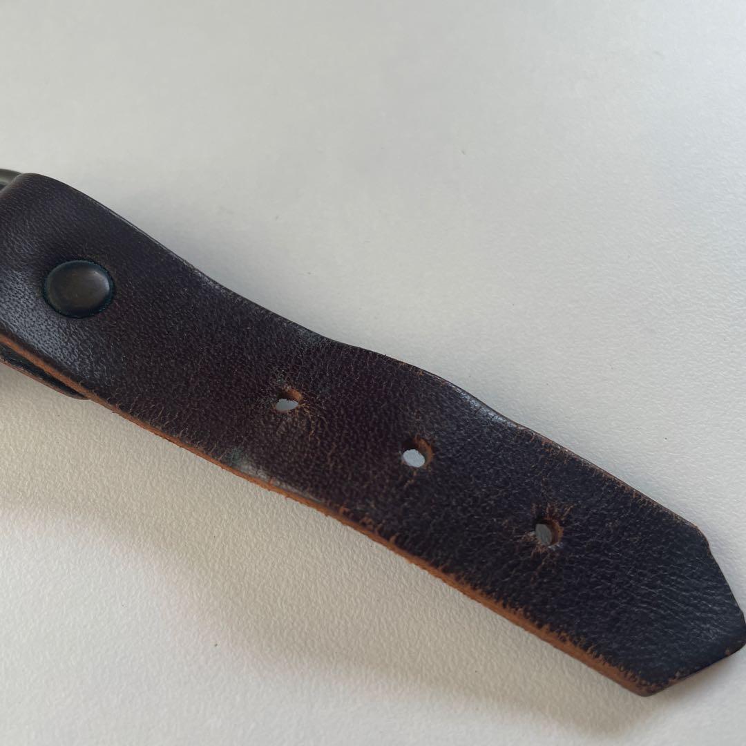 Maison Margiela 11 ブラウン レザーブレスレット チェーン