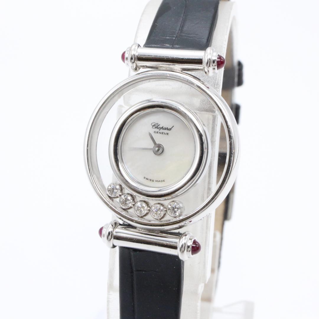 稼働！ Chopard★ショパール ハッピーダイヤモンド レディース 腕時計