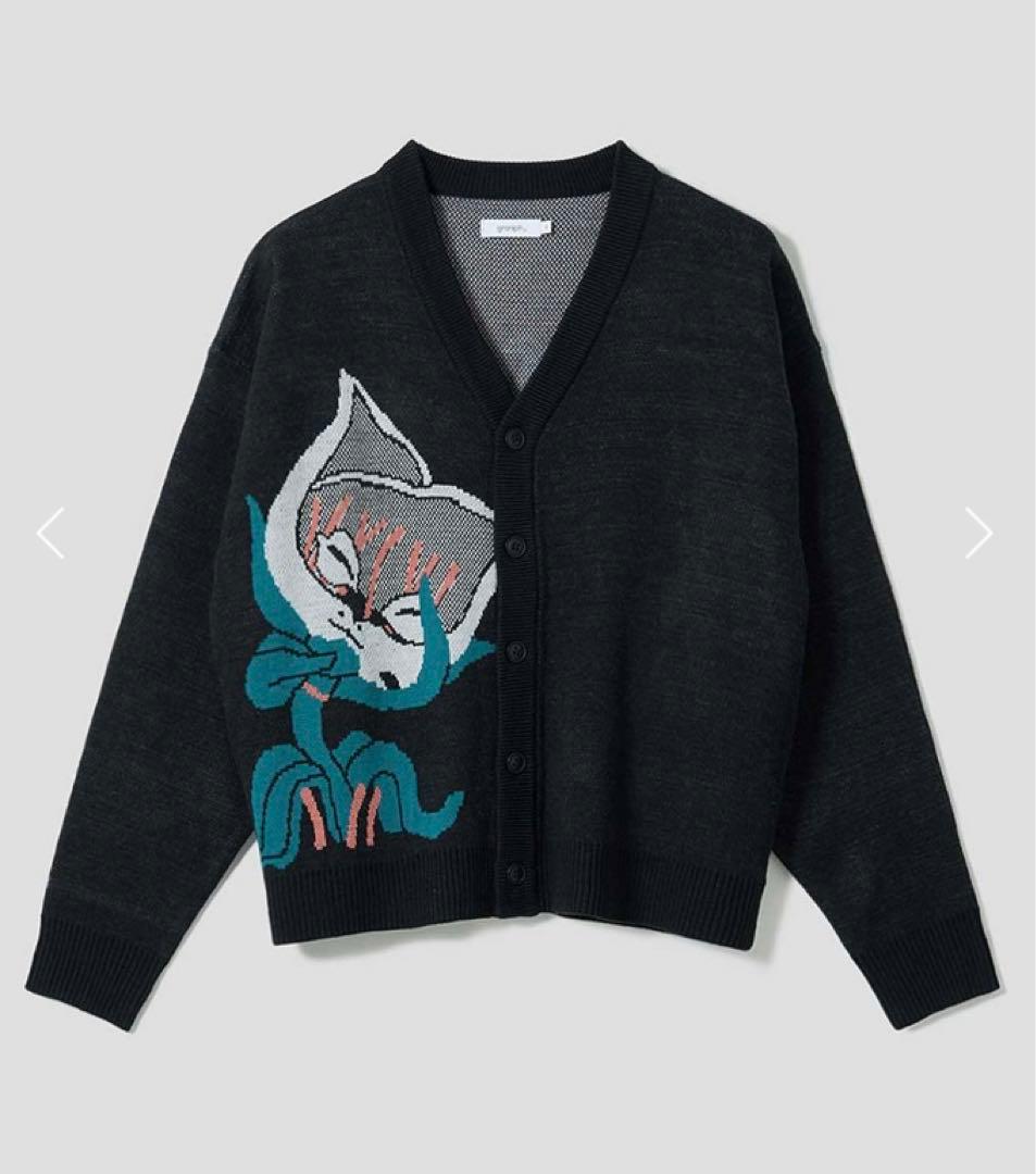 グラニフ　猫草 カーディガン Sサイズ　【新品未使用】ジョジョgraniph