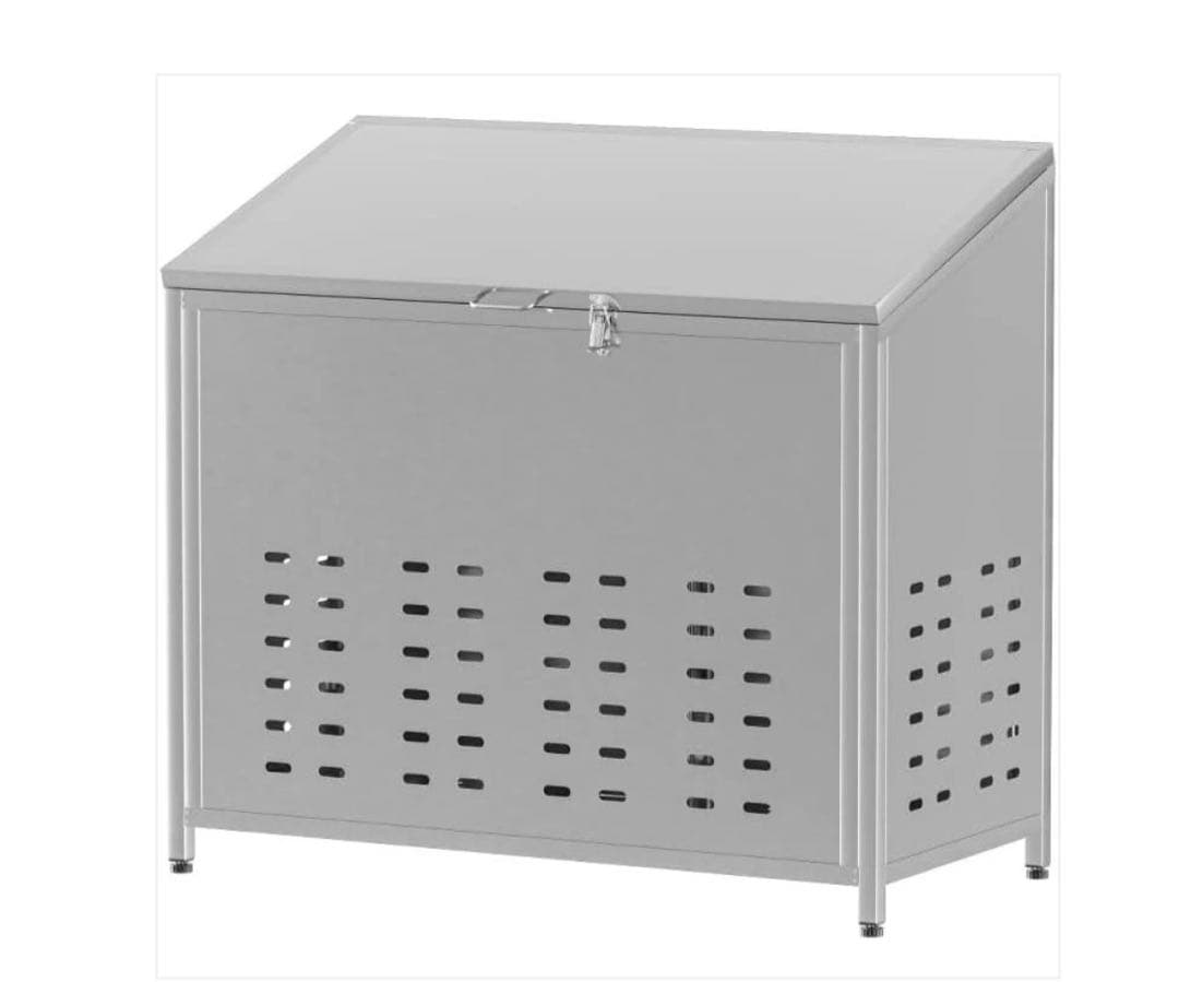 #2549 ゴミ箱鋼280L(シルバー1