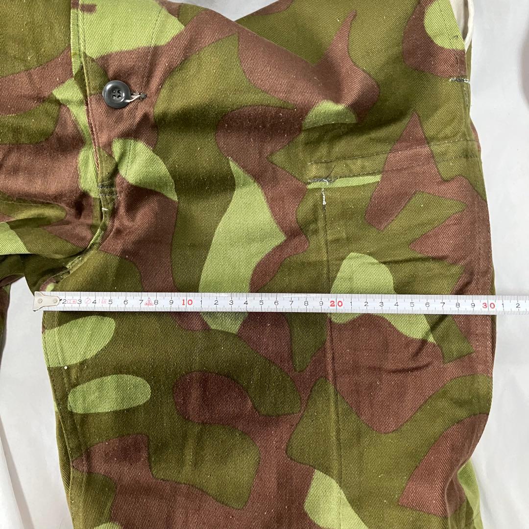 フィンランド軍 M-62カモ柄 リバーシブル オーバーパンツ　デッドストック