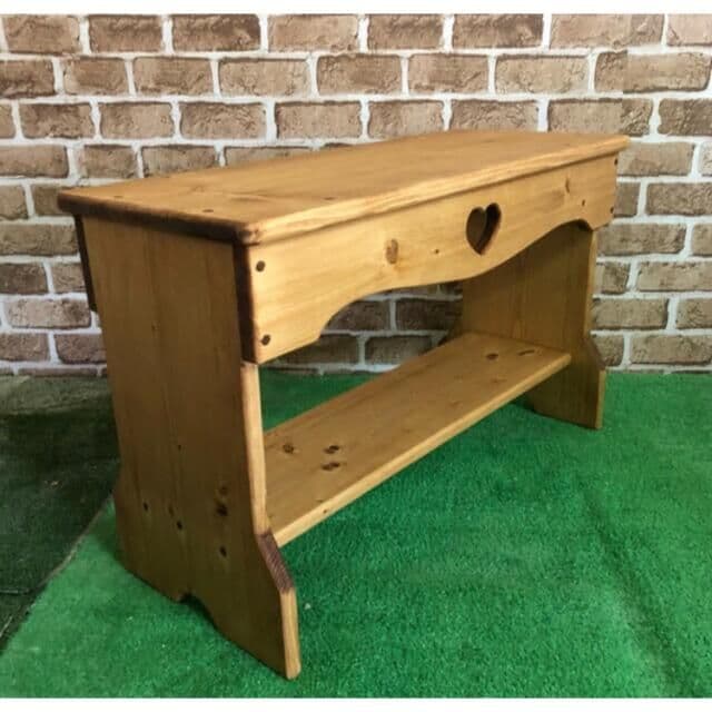 木製ラック ハート型穴付き