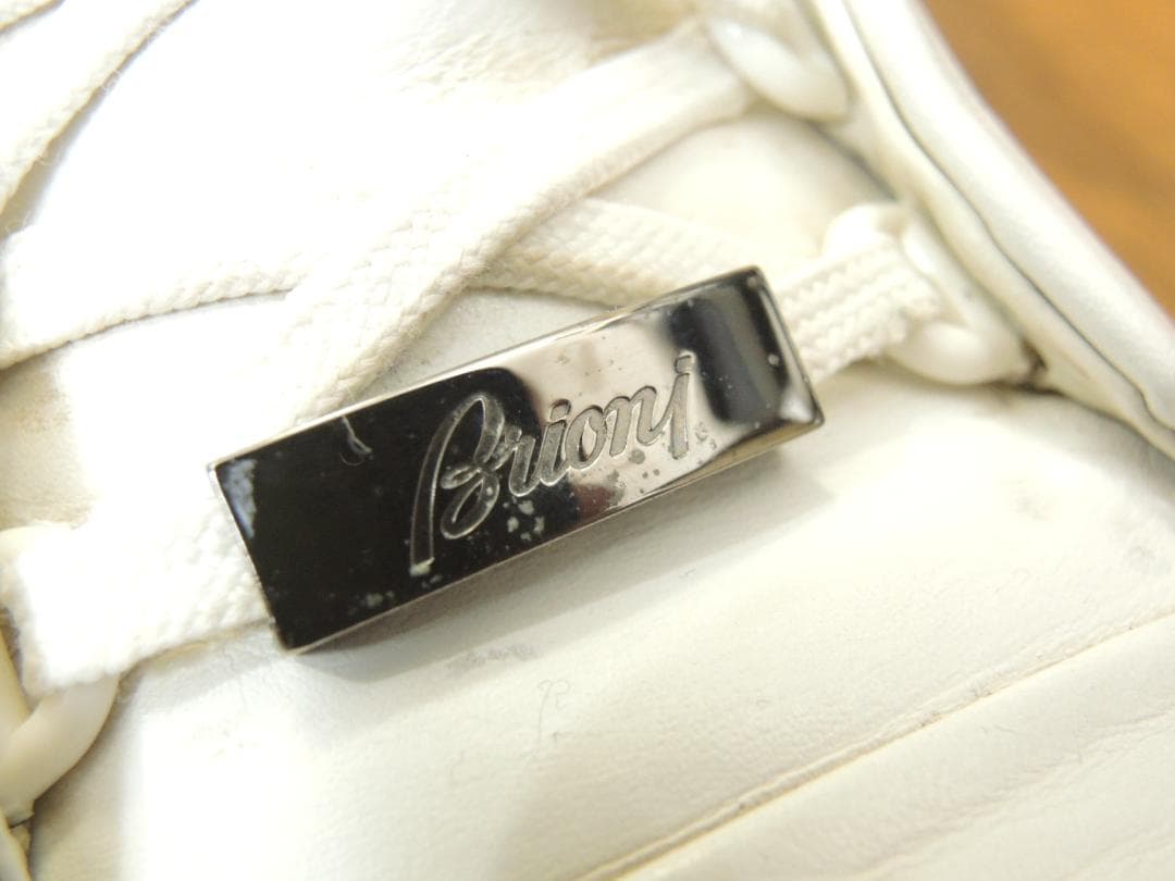 ブリオーニ　Brioni　レザースニーカー　6　JP24.5　最高級モデル10万