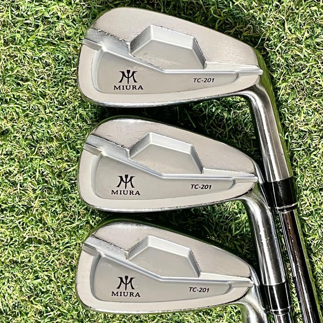 【希少】三浦技研 TC-201 アイアンセット 6本 メンズ S 右用 地クラブ