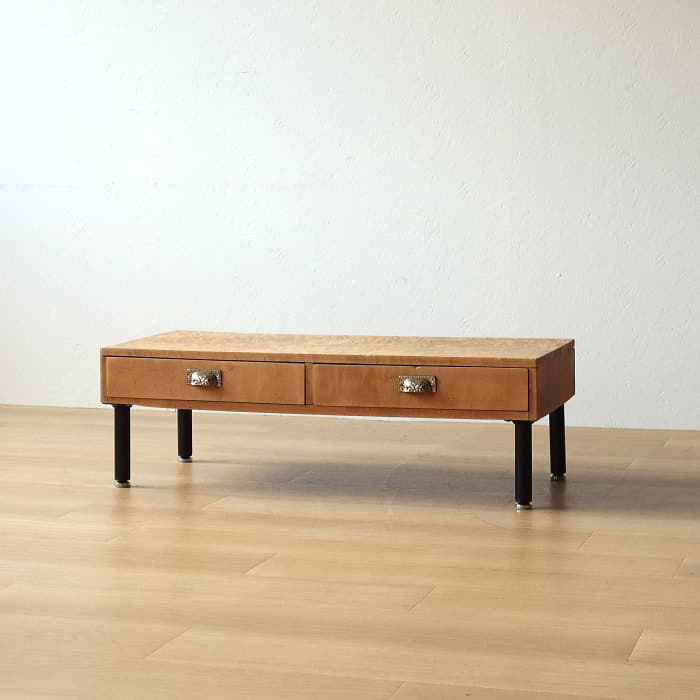 アンティーク トチ材 鉄脚 ローテーブル リノベーション 木製 無垢材