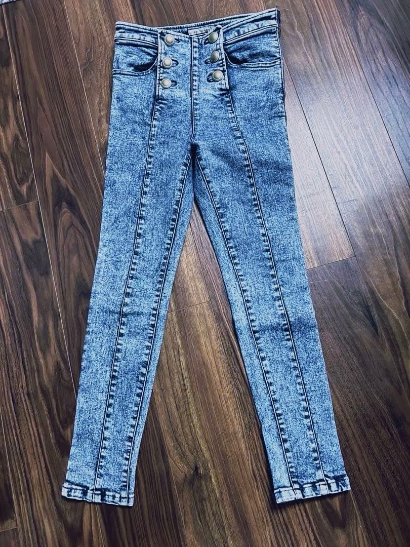 BORDERS at BALCONY セーラーデニム 36 スキニー