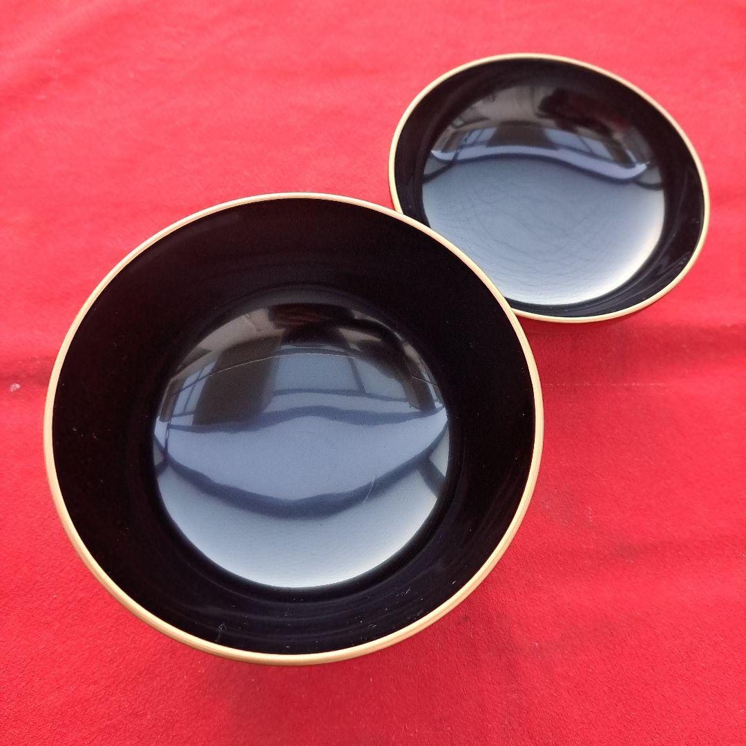 【輪島塗　金淵　合鹿椀×1客】布着本堅地　路幸作　未使用　在庫あり