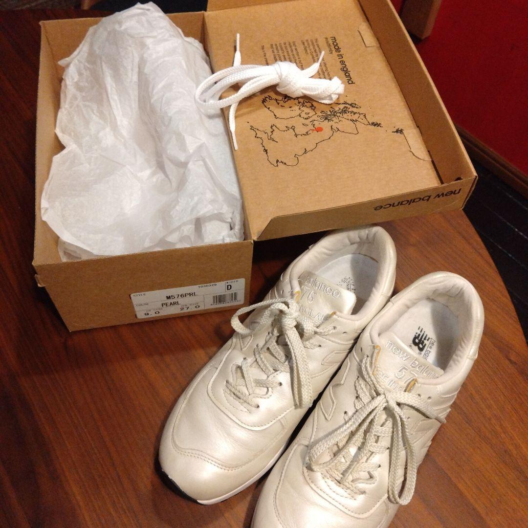 New Balance 576 パールホワイト 27cmイギリス製