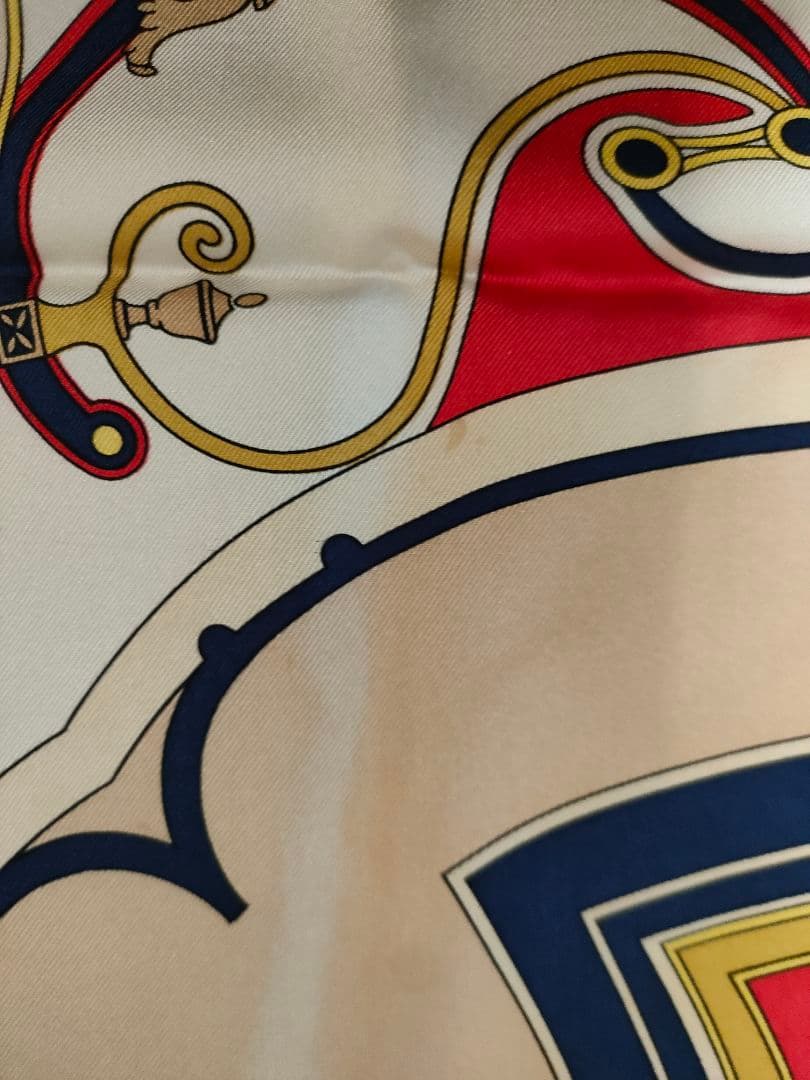 a45 HERMES　エルメス　スカーフ　シルク100