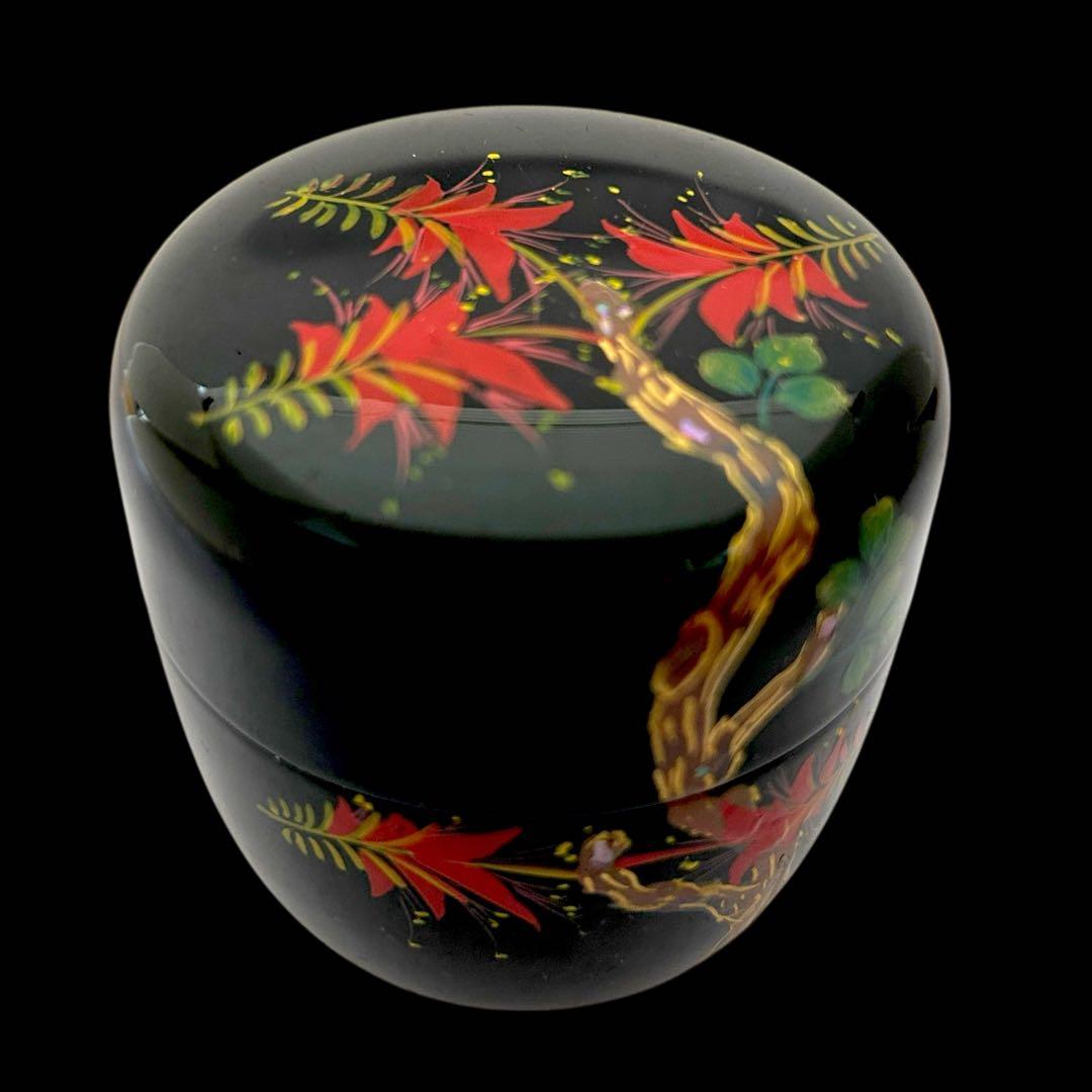 【茶道具】琉球塗 螺鈿茶器 松田勲作 漆器 漆芸 美術品 伝統工芸 共箱 箱書