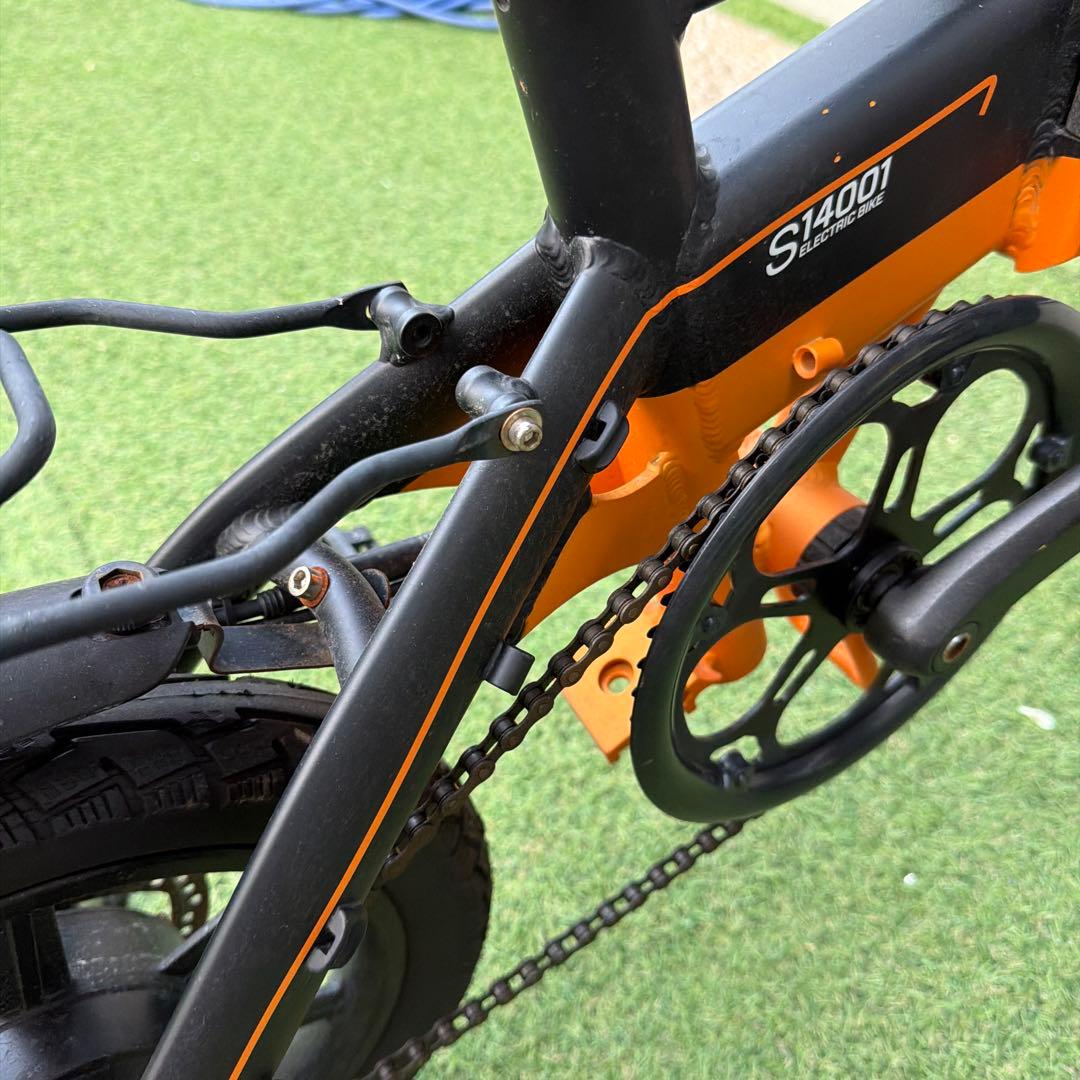 大阪発　ジャンクFLYFISH 電動アシスト自転車 オレンジ　引取り限定