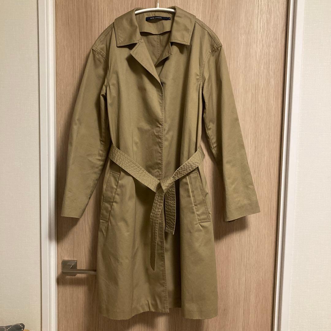 ソフィードールsofie d'hooreコットンステンカラーコートトレンチコート