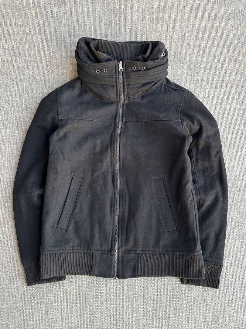 ジャケット・アウター detachable volume neck bomber jacket