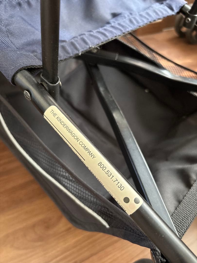 inderwagon 2人乗りベビーカー ネイビー