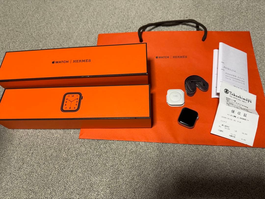 エルメスApple Watch Hermès6ステンレススチールケース本体おまけ