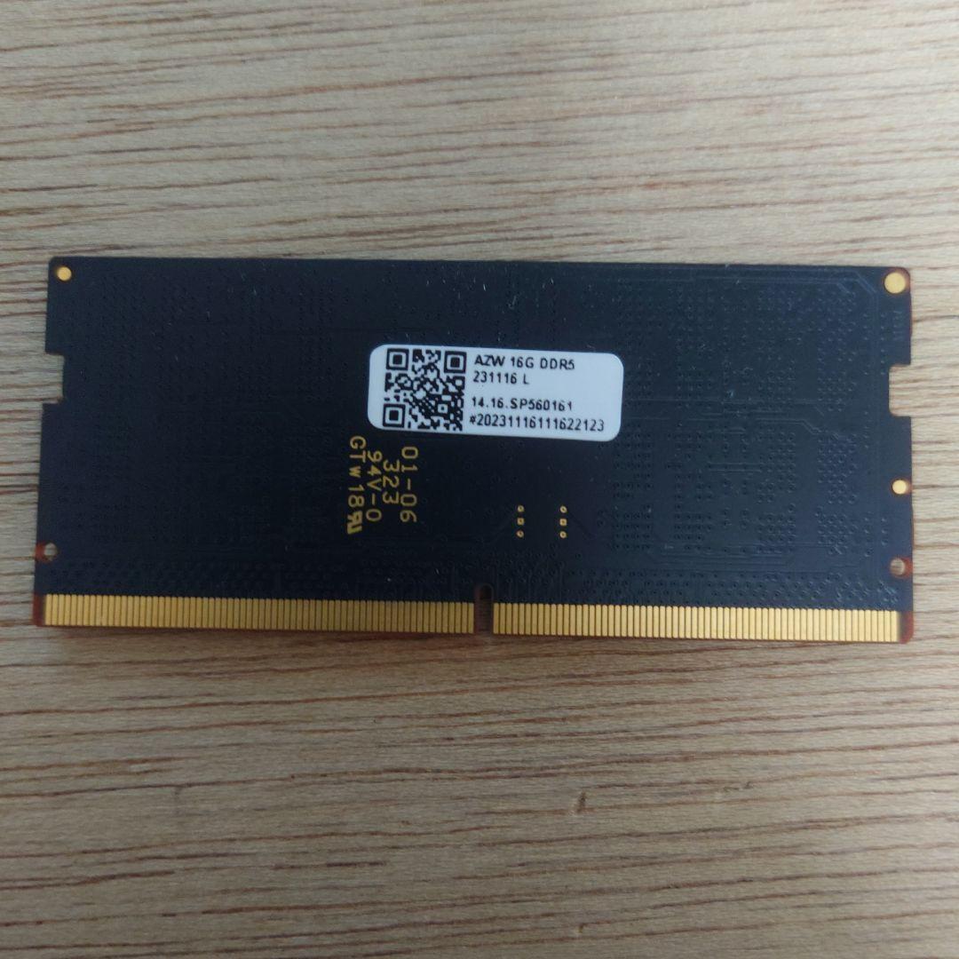 カ*バ様 crucial 16GB DDR6-5600 SODIMM