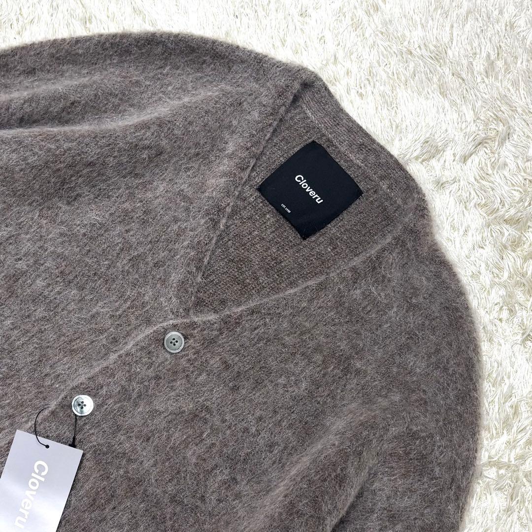 美品 Cloveru Simple Wool Mohair Cardigan