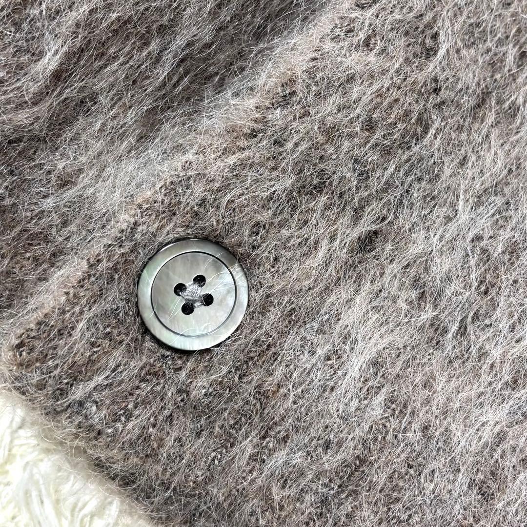 美品 Cloveru Simple Wool Mohair Cardigan