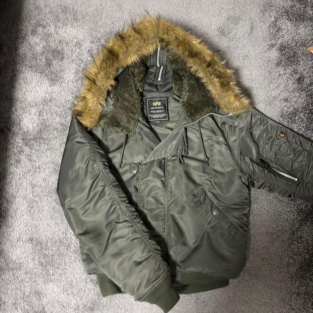 ALPHA USA製N-2Bフライトジャケット カーキ 90s y2k