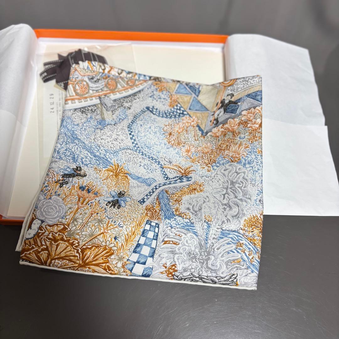 【エルメス】スカーフ　カレ90