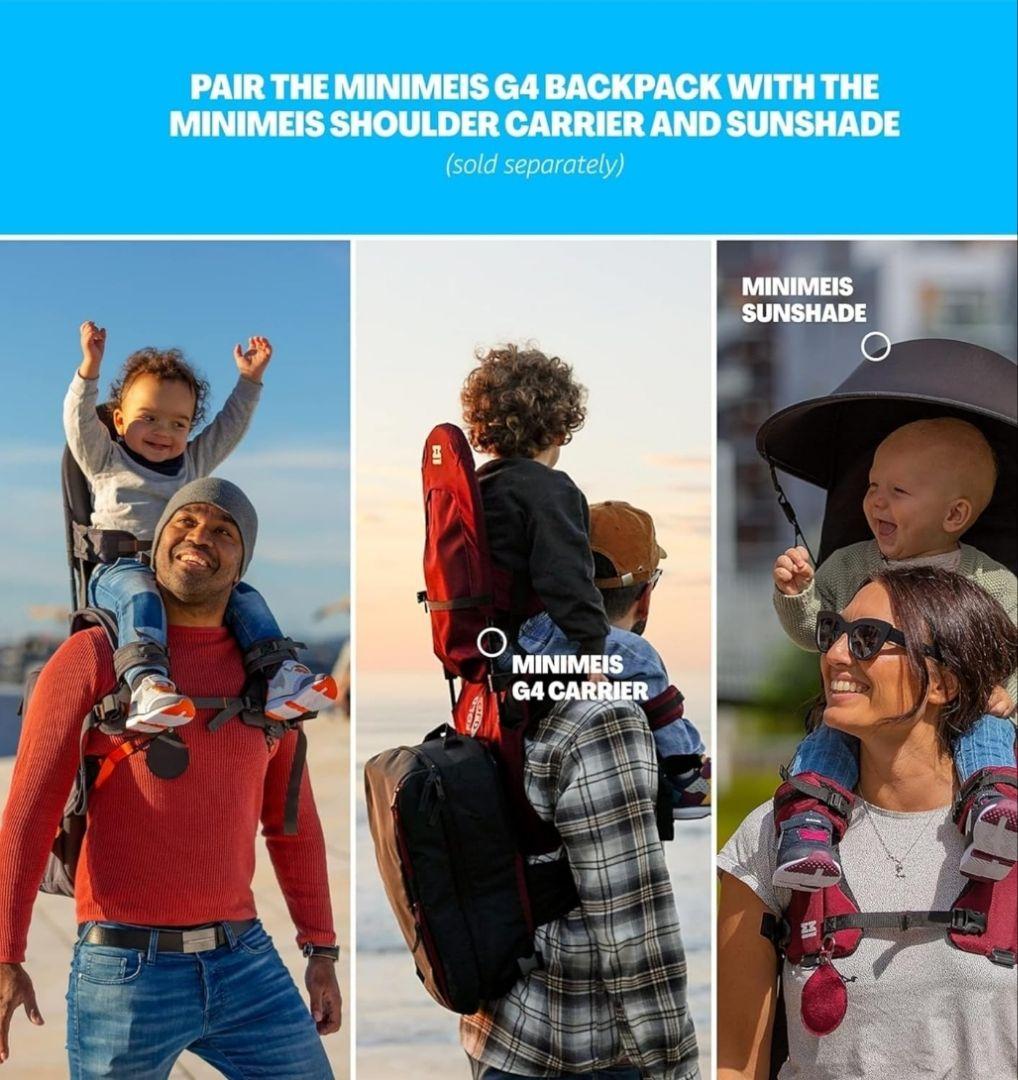 2商品セット【MINIMEIS G4】＋【旅行用バックパック】 ダークグレー