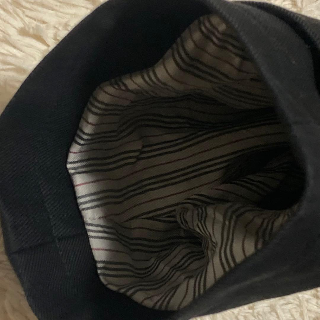 BURBERRY 美品【銀ボタン】ダブル トレンチ コート 黒 ブラック