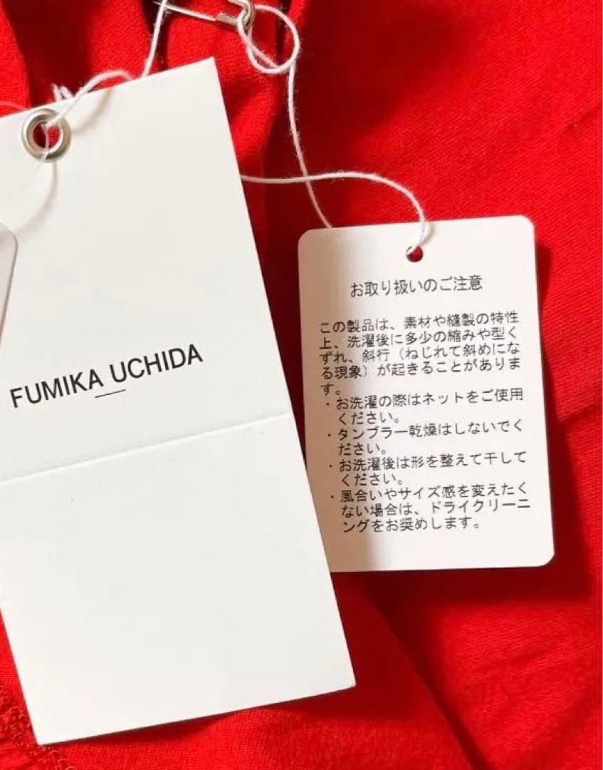 フミカ ウチダ DOUBLE NECK NO-SLEEVE TANK TOP