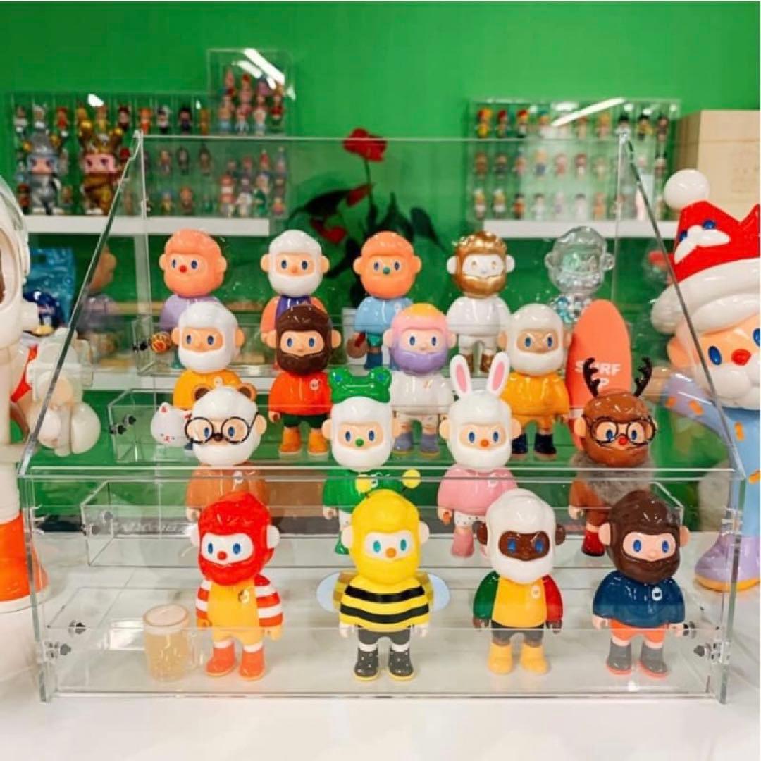 アクリル ディスプレイケースフィギュアケース 31x16x23cm三段ステージ
