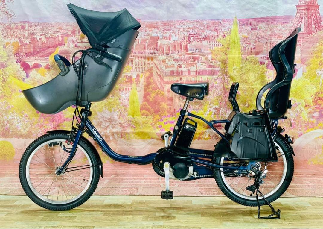 K2609 [特大容量16Ah]電動自転車パナソニック子供乗せ 20インチ