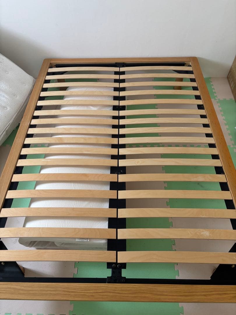 無印良品　ベッドフレーム　ダブル・オーク材