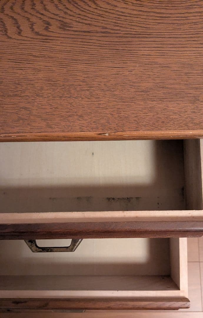 カリモク70'sヴィンテージ　真鍮５段チェスト