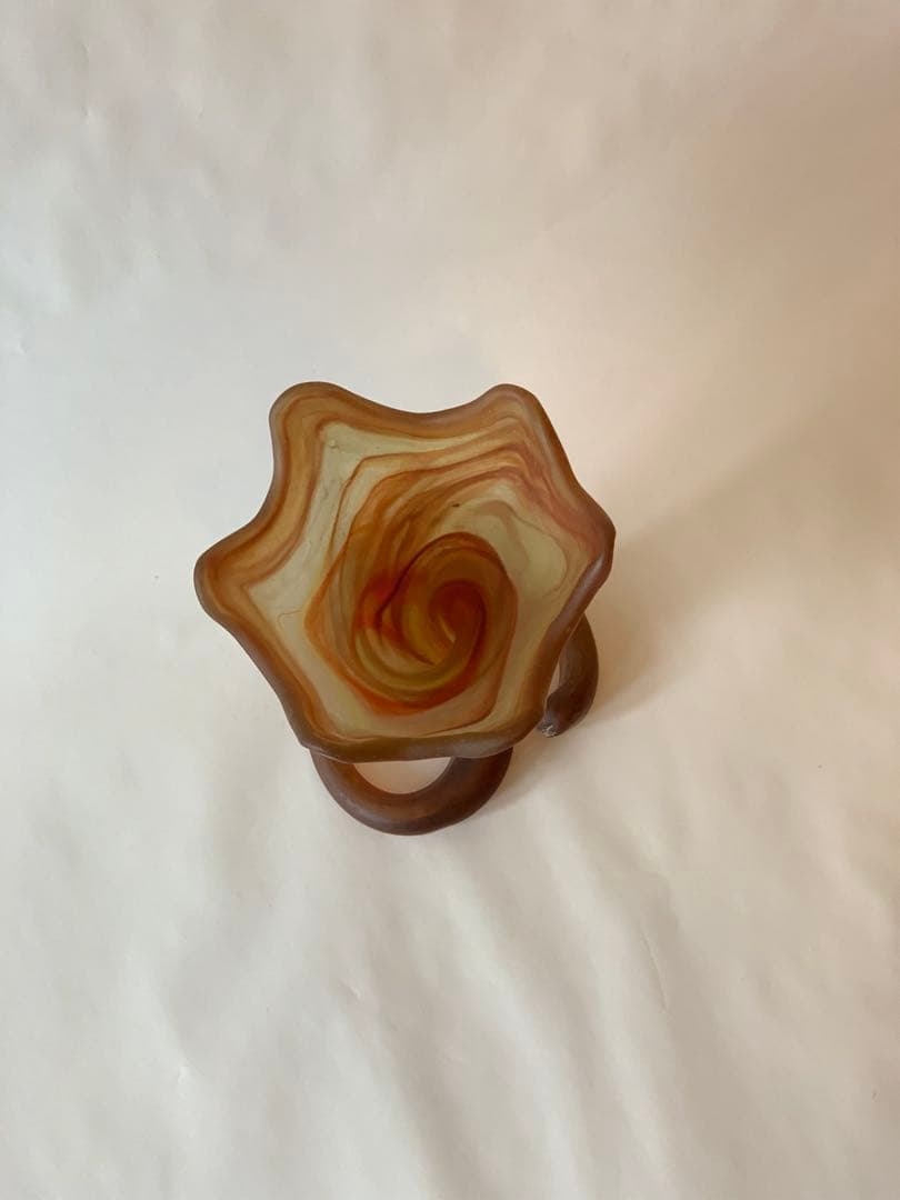 ガラス　ビンテージベース　花瓶