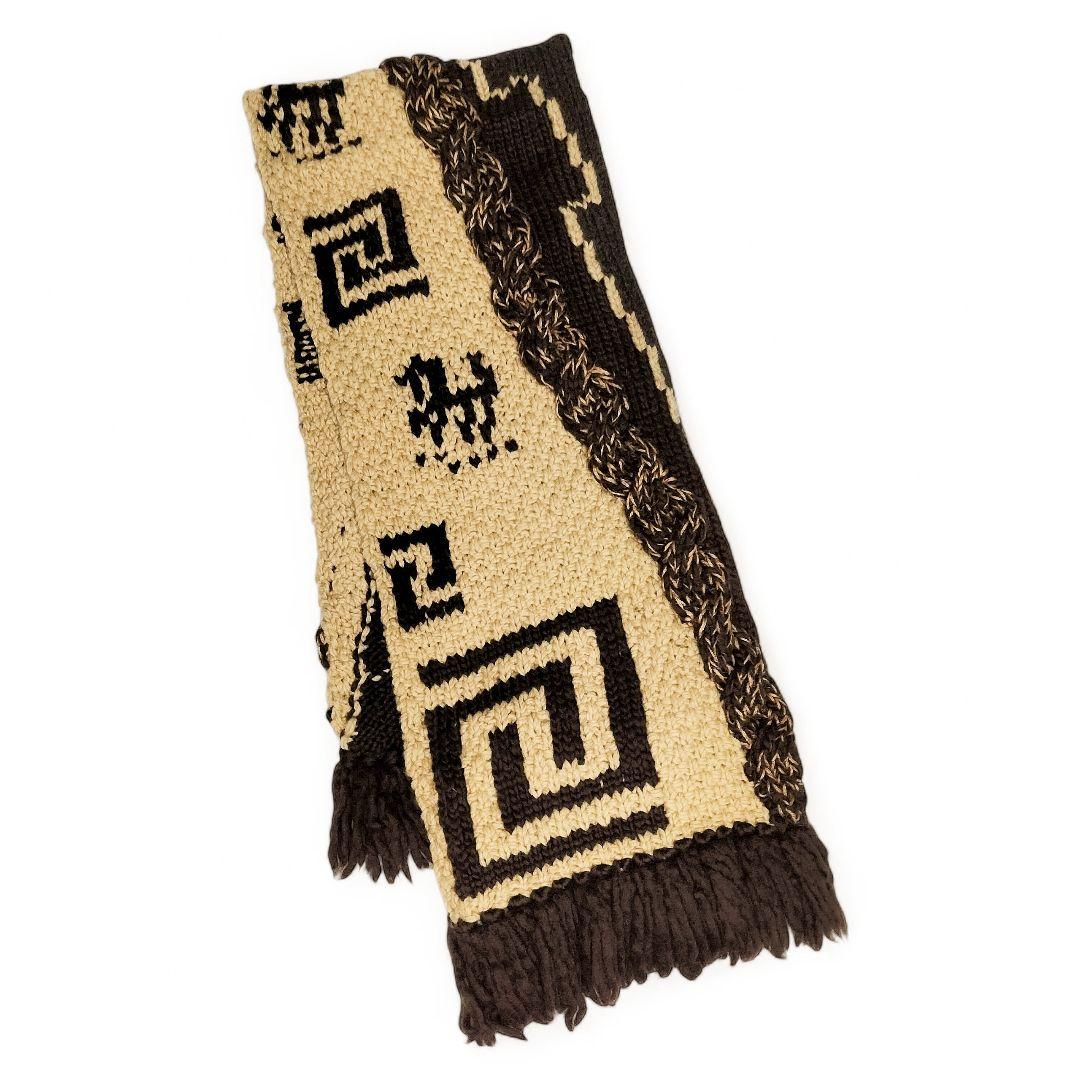 新品 KAPITAL 手編みマフラー キャピタル Kountry カウチン 縮絨