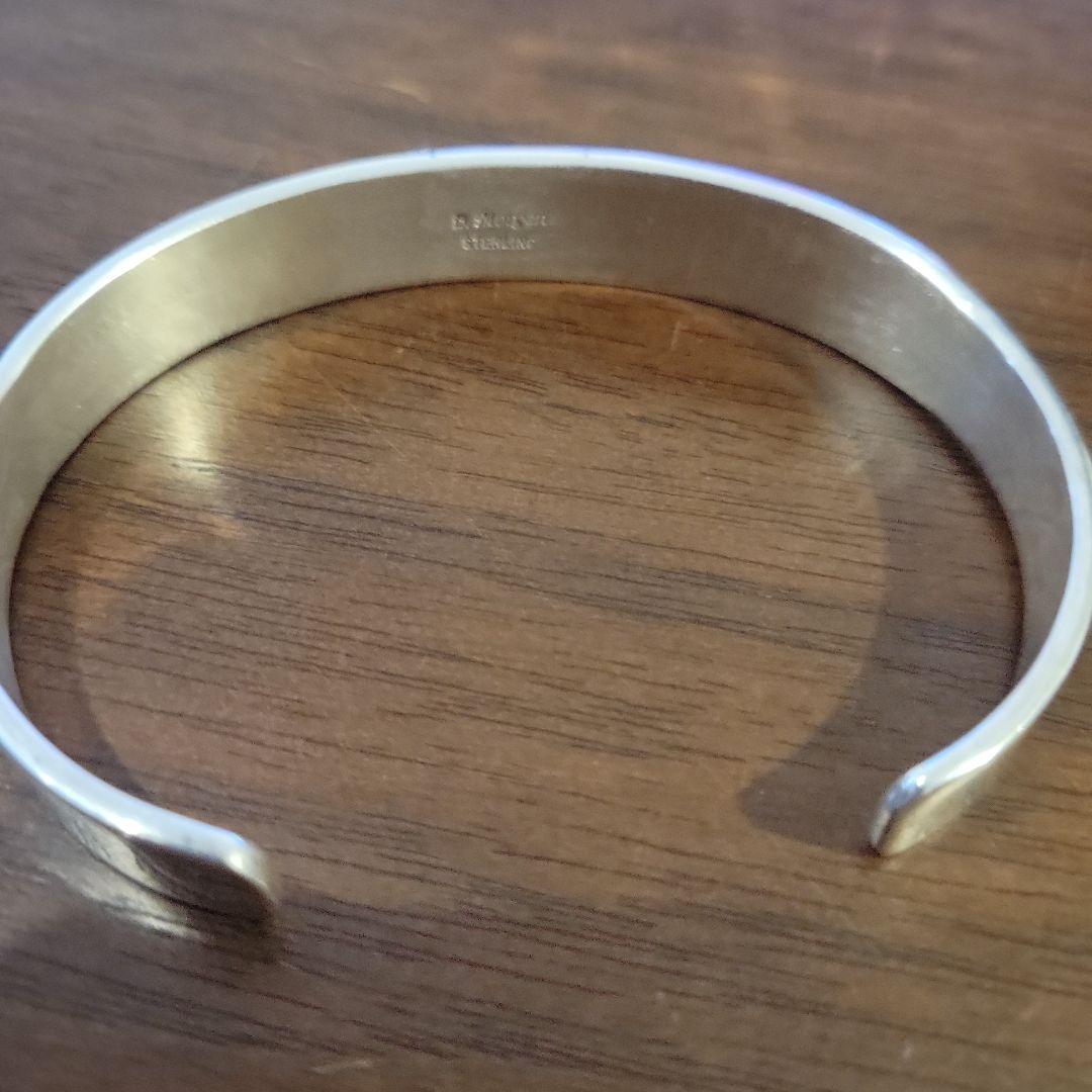 ナバホ族 Bruce Morgan スタンプワーク バングル